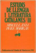 Cover of: Miscel·lània Pere Bohigas