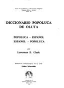 Cover of: Diccionario popoluca de Oluta by Lawrence E. Clark
