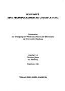 Senenmut, eine prosopographische Untersuchung by Meyer, Christine.