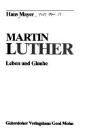 Cover of: Martin Luther by Hans Mayer