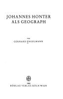 Cover of: Johannes Honter als Geograph