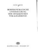 Cover of: Morphonematische Untersuchung der ostjakischen Vokalharmonie by Edith Vértes