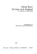 Cover of: Ich kam nach England by Alfred Kerr