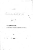 Cover of: Shona grammatical constructions by Fortune, G.