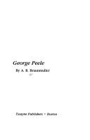 Cover of: George Peele
