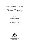 Cover of: An Anthology of Greek tragedy