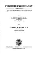 Cover of: Forensic psychology: a primer for legal and mental health professionals