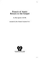 Cover of: Francis of Assisi: return to the Gospel