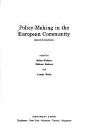 Cover of: Policy-making in the European community