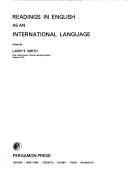 Cover of: Readings in English as an international language