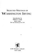 Cover of: Selected writings of Washington Irving