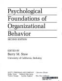 Cover of: Psychological foundations of organizational behavior