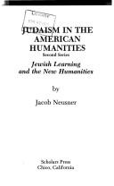 Cover of: Judaism in the American humanities