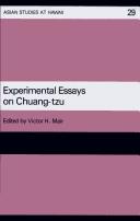 Experimental essays on Chuang-tzu by Victor H. Mair