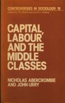 Cover of: Capital, labour, and the middle classes