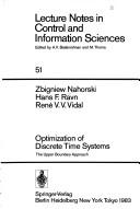 Cover of: Optimization of discrete time systems: the upper boundary approach