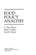 Cover of: Food policy analysis