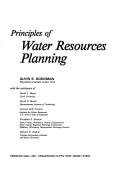Cover of: Principles of water resources planning