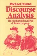 Cover of: Discourse analysis: the sociolinguistic analysis of natural language