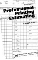 Professional printing estimating by Gerald A. Silver