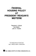 Cover of: Federal housing policy at President Reagan's midterm