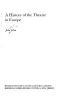Cover of: A history of the theatre in Europe