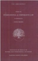 Cover of: Essays on international & comparative law in honour of Judge Erades