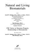 Cover of: Natural and living biomaterials