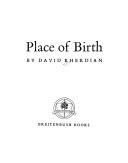 Cover of: Place of birth