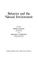 Cover of: Behavior and the natural environment