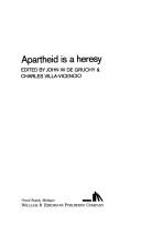 Cover of: Apartheid is a heresy