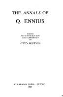 Cover of: The Annals of Q. Ennius by Quintus Ennius
