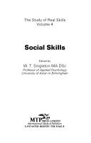 Cover of: Social skills by edited by W.T. Singleton.