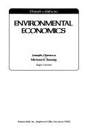 Environmental economics by Joseph J. Seneca