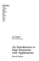 Cover of An introduction to data structures with applications