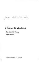 Cover of: Thomas H. Raddall