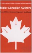 Cover of: Major Canadian authors by David Stouck, David Stouck