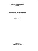 Cover of: Agricultural prices in China