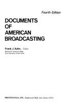 Cover of: Documents of American broadcasting