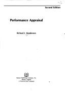 Cover of: Performance appraisal by Richard I. Henderson, Richard I. Henderson