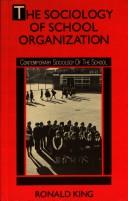 Cover of: The sociology of school organization