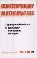Cover of: Topological methods in nonlinear functional analysis