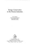 Cover of: Energy conservation in the process industries