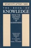Cover of: The book of knowledge: from the Mishneh Torah of Maimonides