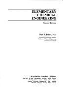 Cover of: Elementary chemical engineering