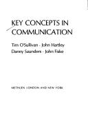 Cover of: Key concepts in communication