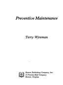 Cover of: Preventive maintenance