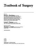 Cover of: Textbook of surgery