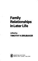 Cover of: Family relationships in later life