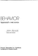 Animal behavior by John Alcock